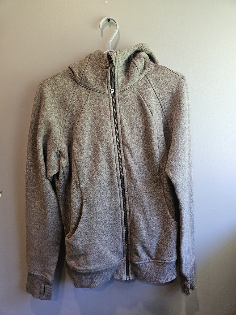lululemon athletica Heather Grey Light Cotton Fleece Scuba Hoodie